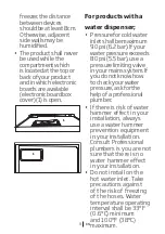 Preview for 10 page of Beko RFNE290L25W User Manual