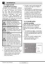 Preview for 9 page of Beko RFNK290E23S User Manual