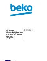 Beko SN 145130 X User Manual preview