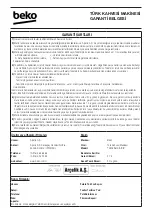 Preview for 56 page of Beko TKM 8961 A User Manual