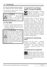 Preview for 75 page of Beko VRT 94928 VW User Manual