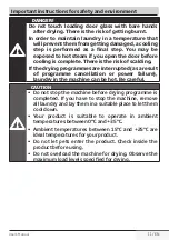 Preview for 11 page of Beko WDC7523002W User Manual