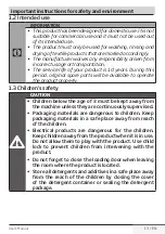 Preview for 13 page of Beko WDC7523002W User Manual