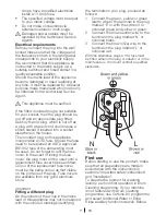 Preview for 11 page of Beko WM 8063 CW Installation & Operating Instructions And Washing Guidance