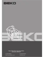 Preview for 40 page of Beko WM 8063 CW Installation & Operating Instructions And Washing Guidance