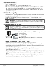 Preview for 20 page of Beko WTG50M1W User Manual