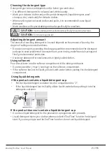 Preview for 21 page of Beko WTG50M1W User Manual