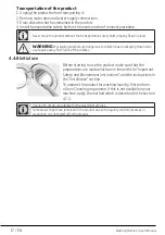 Preview for 17 page of Beko WX943440W User Manual