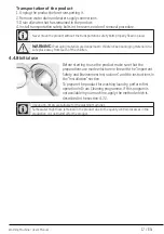 Preview for 17 page of Beko WY84244G User Manual