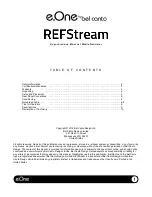 Preview for 2 page of Bel Canto e.One REFStream User Manual