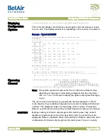 Preview for 74 page of Belair 20E User Manual