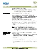 Preview for 113 page of Belair 20E User Manual