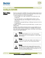 Preview for 5 page of Belair BelAir20E Quick Install Manual