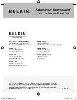 Preview for 20 page of Belkin F5U276ea User Manual