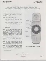 Preview for 1 page of Bell System Practices 220 Identification, Installation, Connections, And Maintenance