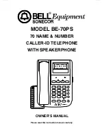 Bell BE-70PS Owner's Owner'S Manual preview