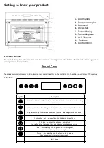 Preview for 8 page of Belling BI45COMW User Manual