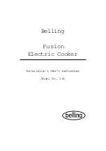 Belling Fusion 136 Installation & User'S Instructions preview