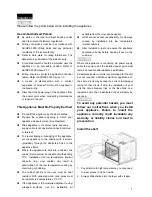 Preview for 7 page of Bellini BDO608JTX Installation And User Manual