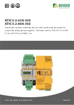 Bender ATICS-2-63A-ISO Manual preview