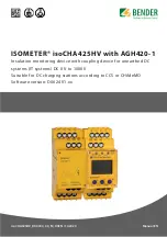 Bender ISOMETER AGH420-1 Manual preview