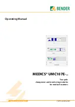 Bender MEDICS UMC107E Series Operating Manual preview