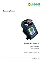 Preview for 1 page of Bender UNIMET 300ST Operating Manual