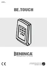 Beninca BE.TOUCH Fast User'S Manual preview