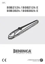 Preview for 1 page of Beninca BOB21 Manual