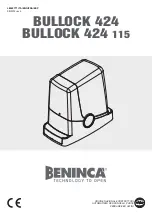 Beninca BULLOCK 424 Manual preview