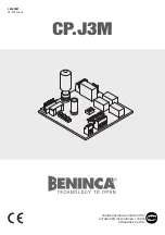 Beninca CP.J3M Manual preview