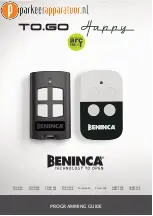 Beninca HAPPY 2AK Programming Manual preview