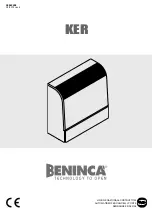 Preview for 1 page of Beninca KER Manual