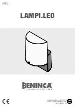 Preview for 1 page of Beninca LAMPI24.LED Manual