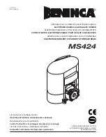 Beninca MS424 Operating Instructions And Spare Parts Catalogue preview