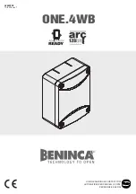 Preview for 1 page of Beninca ONE.4WB Manual