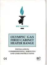 BENSON OLYMPIC WH Installation, Commissioning, Servicing And User Instructions preview