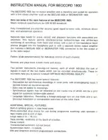 Preview for 3 page of BeoCord 1800 Operating Instructions Manual