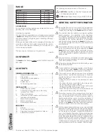 Preview for 2 page of Beretta IDRA DS 200 N Installation And Operation Manual