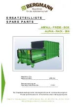 Preview for 73 page of bergmann ALPHA-PACK-BIN Operating Instructions Manual