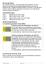 Preview for 15 page of berlinger Q-tag Quad Start Operation Manual