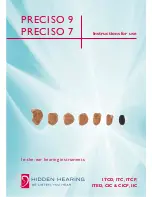 Bernafon PRECISO 7 CICP/CIC Instructions For Use Manual preview