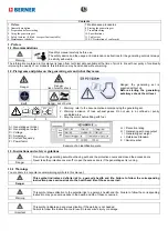 Preview for 16 page of Berner 91103 User And Maintenance Manual