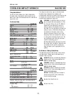 Preview for 16 page of Berner BACIW-18V Instruction Manual And Safety Instructions