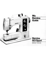 Preview for 1 page of Bernina 801 Sport Instruction Manual