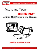 Bernina artista 165 Embroidery Owner'S Manual preview