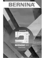 Bernina BERNINA 1001 Instruction Manual preview