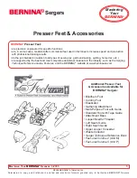 Preview for 5 page of Bernina Serger 1150MDA Owner'S Workbook