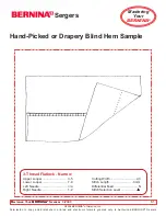 Preview for 81 page of Bernina Serger 1150MDA Owner'S Workbook