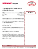 Preview for 118 page of Bernina Serger 1150MDA Owner'S Workbook